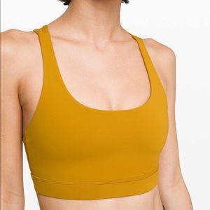 NWT Lululemon Energy Bra Fools Gold Size 10